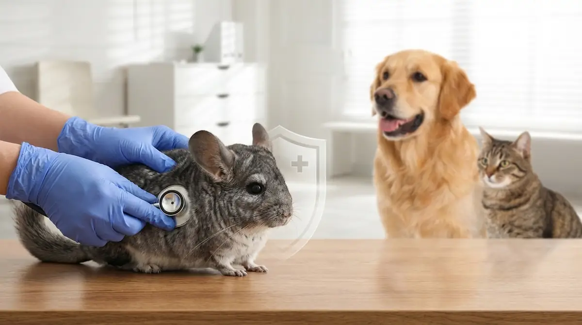 チンチラはペット保険に加入できる？対応会社と犬猫保険との違い