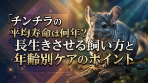 チンチラの平均寿命は何年？長生きさせる飼い方と年齢別ケアのポイント