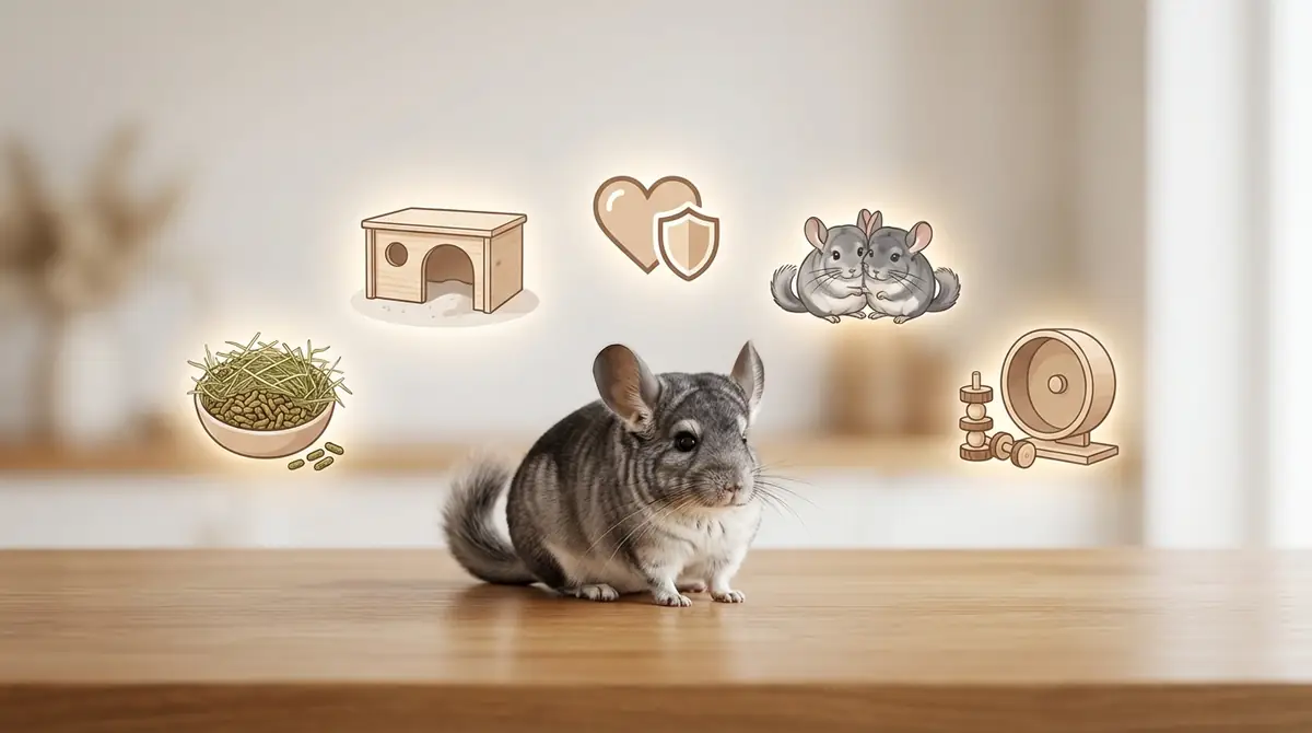 チンチラの平均寿命を左右する5つの要因