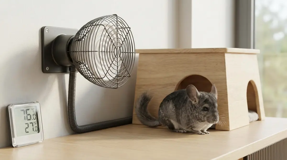 チンチラ用ヒーターの安全な設置方法【図解付き】