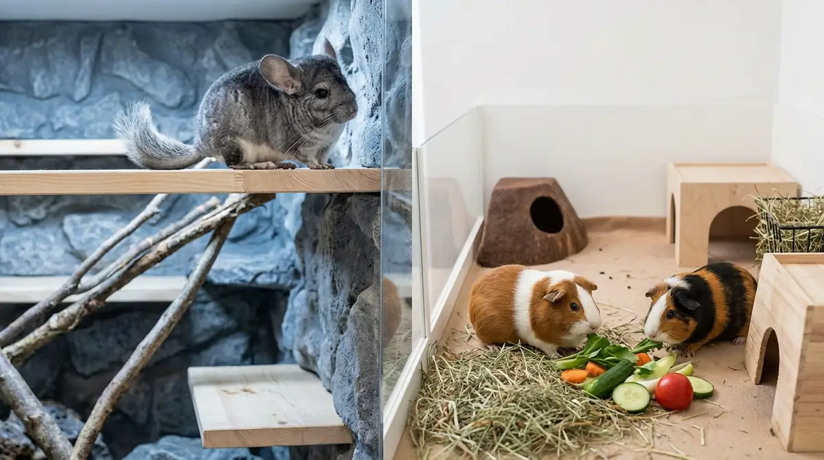 チンチラとモルモットは一緒に飼える？多頭飼いの注意点